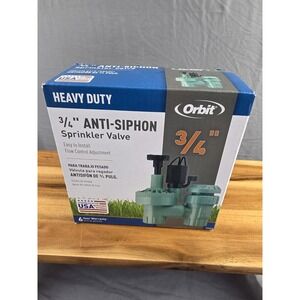 Orbit 57623-20 rG 3/4" FPT 100 Series Anti-Siphon Automatic Sprinkler Valve NIB